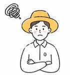 日々の作業に追われる農家のイラスト